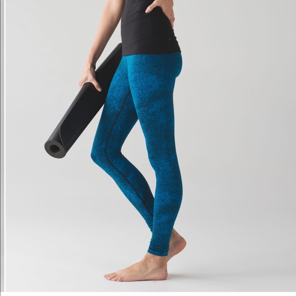 Lululemon jacquard 7/8 wunder under 6